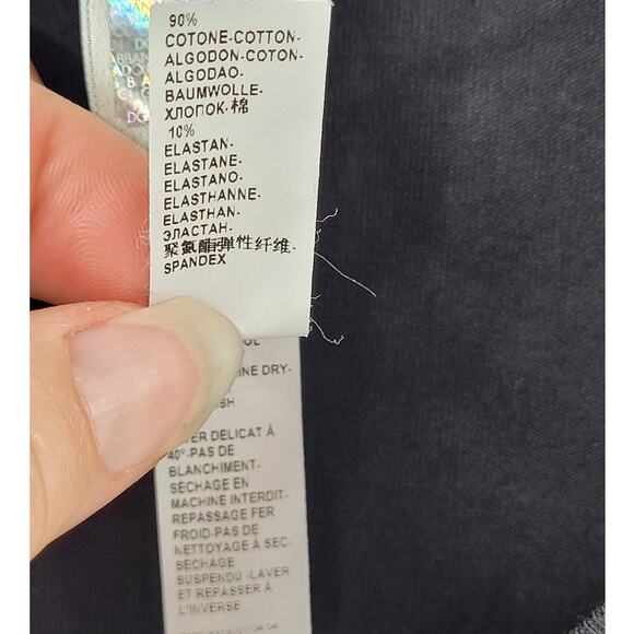 Vintage D&G Logo Knit Black V Neck Short Sleeve Top Streetwear Luxe Statement - Picture 9 of 13